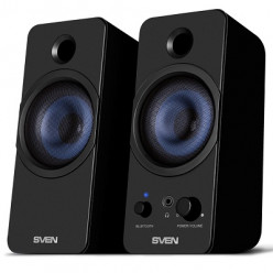 SVEN 431 Black (USB),  2.0 / 2x3W RMS, Bluetooth, USB or 5V DC power supply, headphone jack, 3-